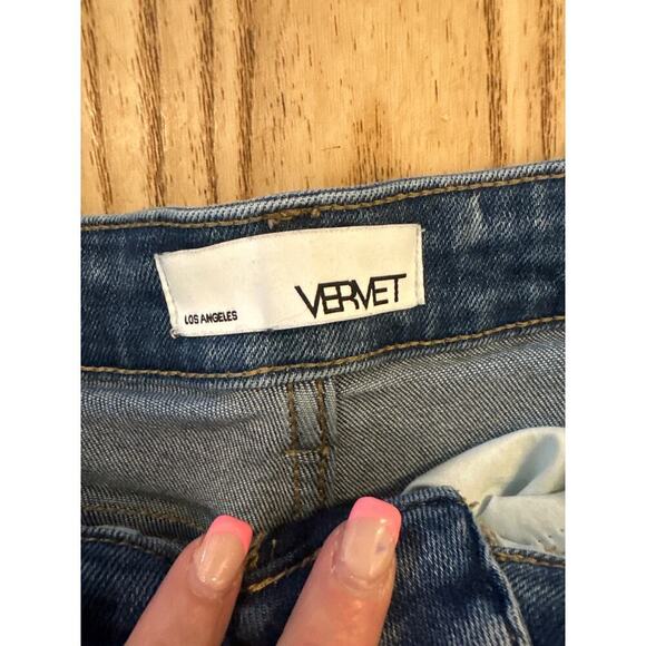Vervet Jeans with distressed hem womens size 25 - Picture 3 of 5
